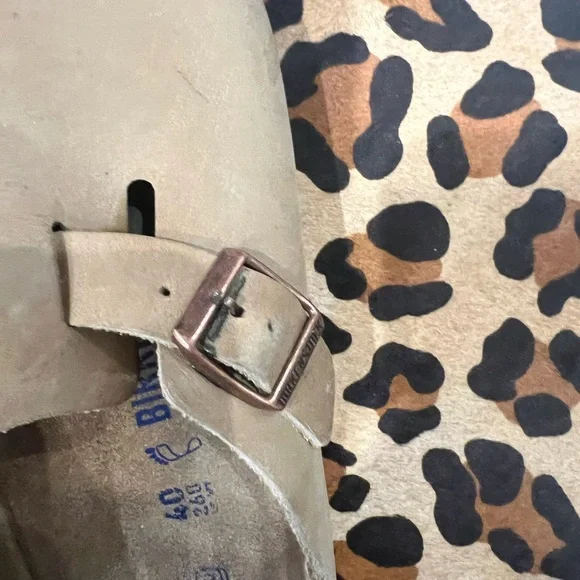 Birkenstock Tan Leather Clogs - Picture 4 of 5